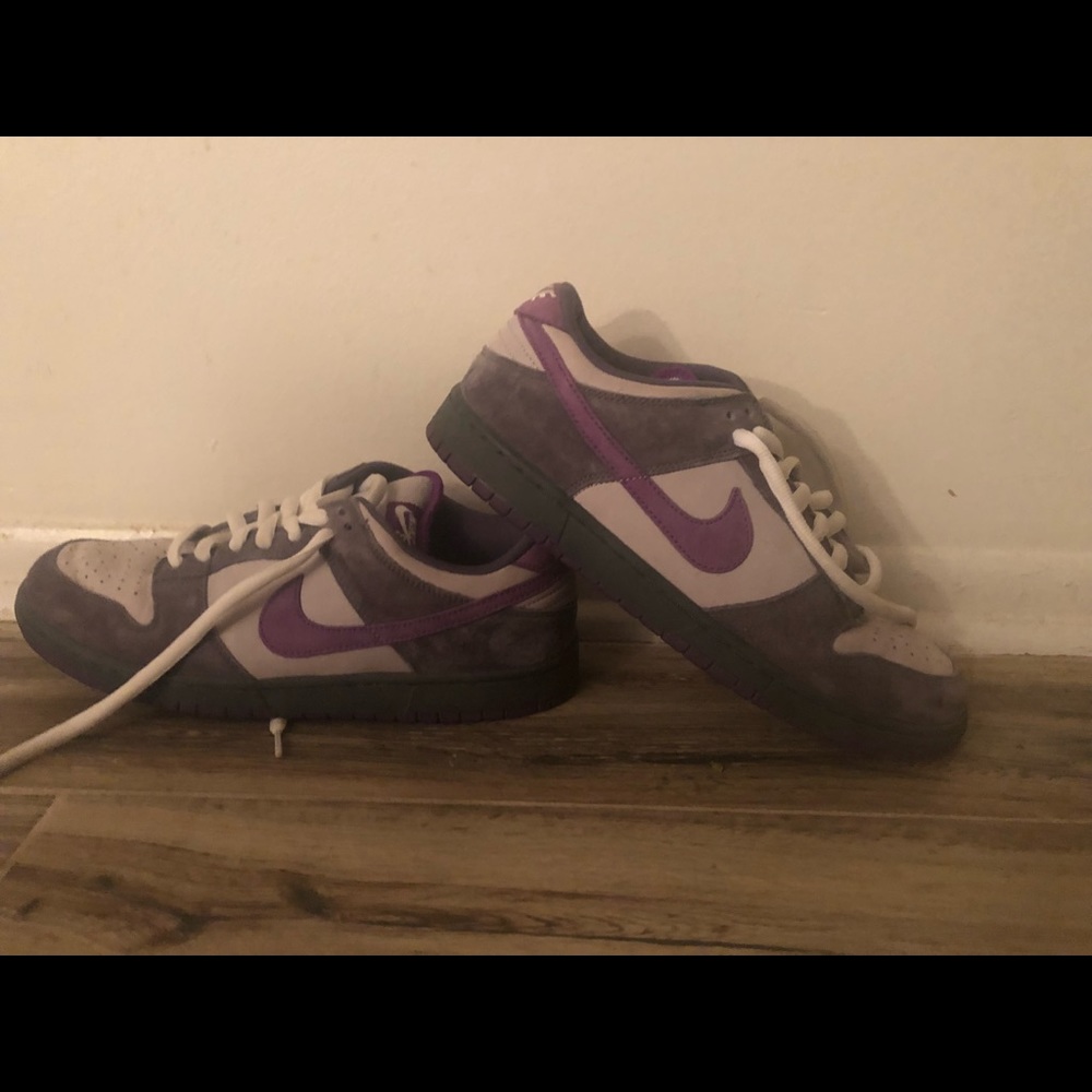 Very rare vintage purple Nike SB dunk lows.